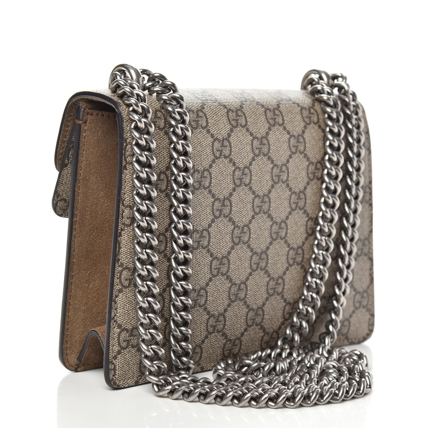 Gucci GG Supreme Monogram Mini Dionysus Shoulder Bag Taupe 4 of 13