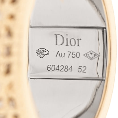 Christian Dior 18K Yellow White Gold My Dior Ring 52 6 4 of 5