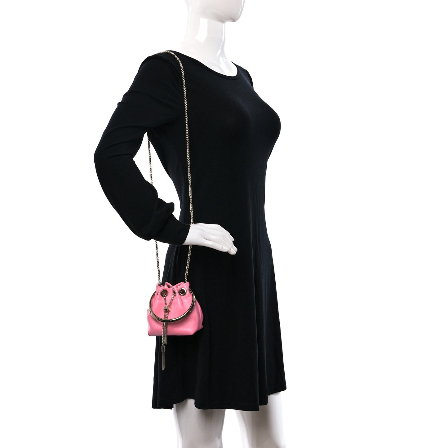 Lambskin Micro Bon Bon Bag Candy Pink