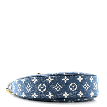 Louis Vuitton Monogram Jacquard Denim Loop Bleu 4 of 10