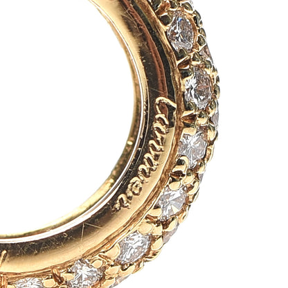 Cartier 18K Yellow Gold Diamond Etincelle De Hoop Earrings 4 of 4