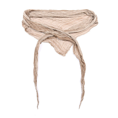 Gucci Modal Silk Monogram Fringe Scarf Beige 2 of 4