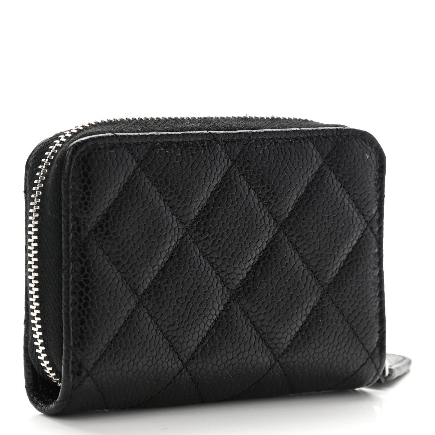Chanel Caviar Quilted Incognito Zip Coin Purse Black 3 of 8