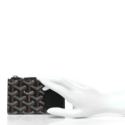 Goyard Goyardine Bourbon Zipped Card Holder Black 2 of 8