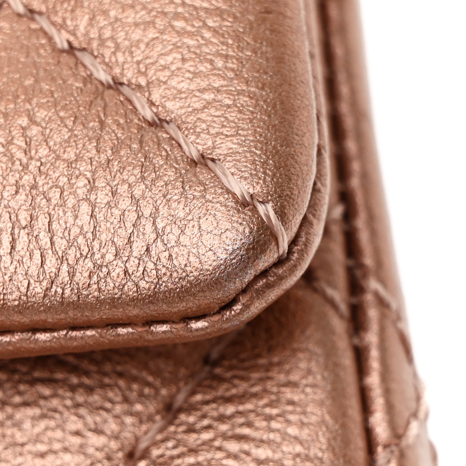 Chanel Metallic Grained Calfskin Quilted 2.55 Reissue Mini Flap Copper Pink 11 of 12