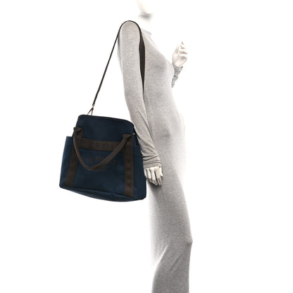 Hermes Canvas The Grooming Bag Bleu Navy Feu 2 of 10