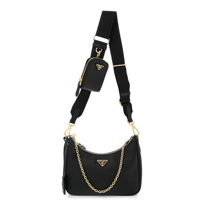 Prada Saffiano Lux Re-Edition 2005 Shoulder Bag Black 1 of 12