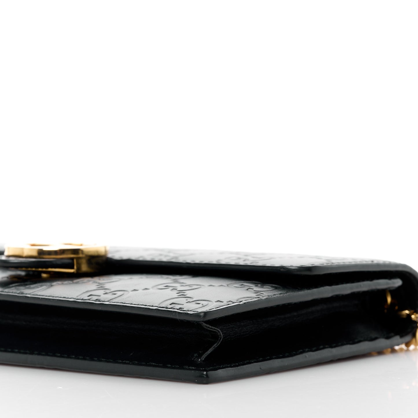 Guccissima Icon Chain Wallet Black