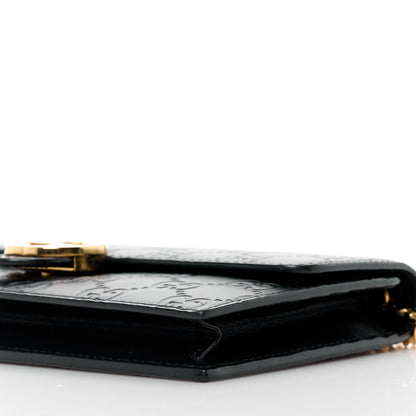 Gucci Guccissima Icon Chain Wallet Black 10 of 12