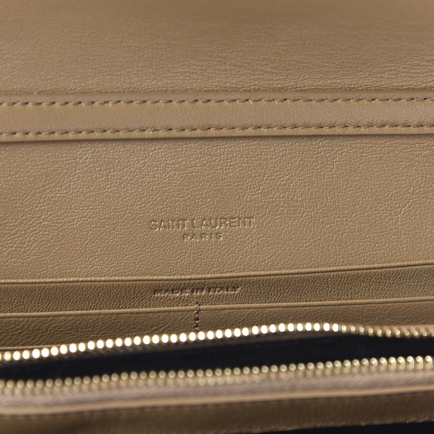 Lambskin Diamond Quilted Becky Chain Wallet Gold Sand