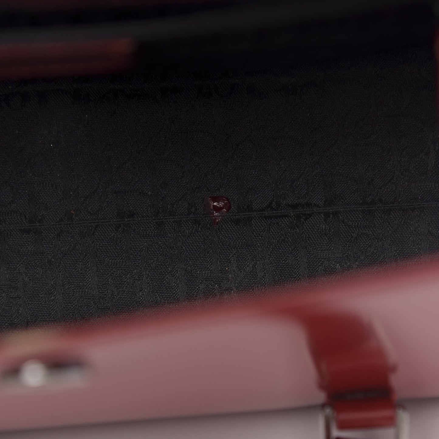 Glazed Calfskin Saddle Shopper Red