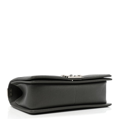 Chanel Caviar Quilted Medium Boy Flap Grey 4 of 8