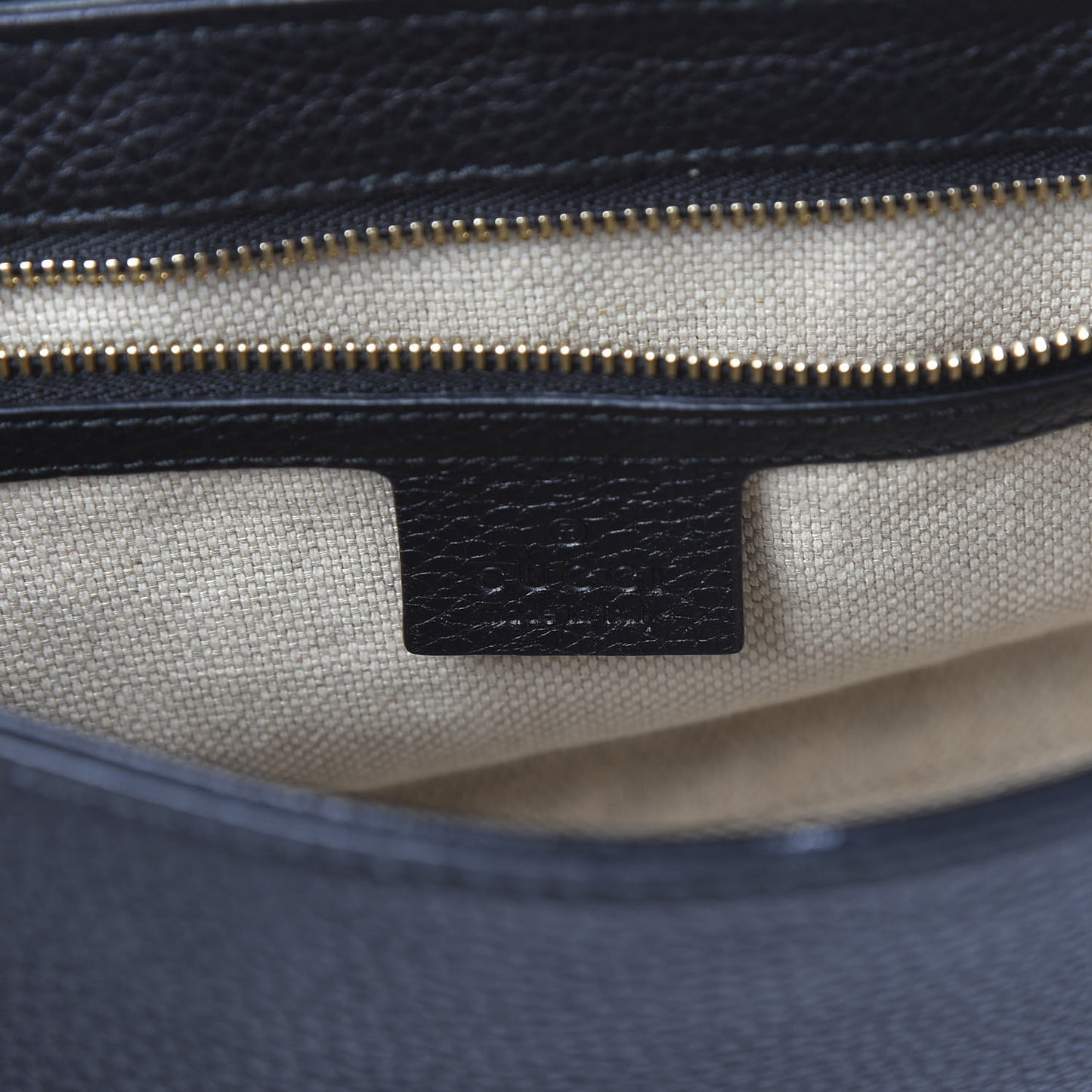 Pebbled Calfskin Medium Soho Flap Crossbody Black