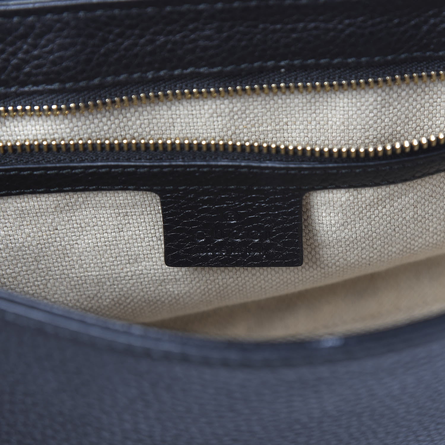 Gucci Pebbled Calfskin Medium Soho Flap Crossbody Black 8 of 10