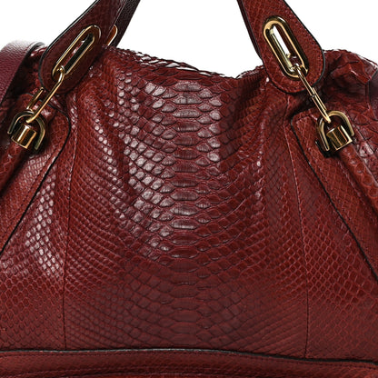 Chloe Snakeskin Large Paraty Red 7 of 10