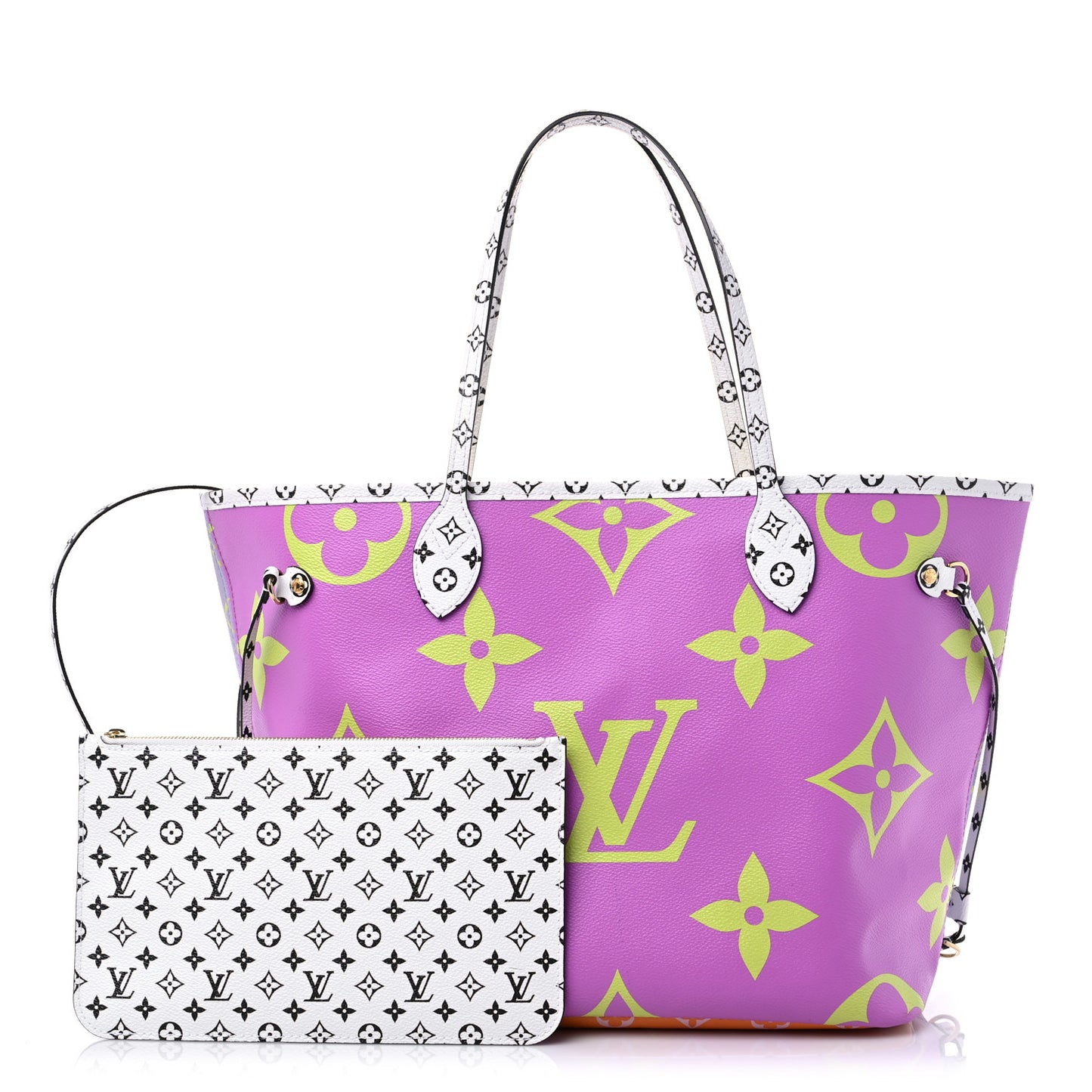 Monogram Giant Neverfull MM Pink Lilac