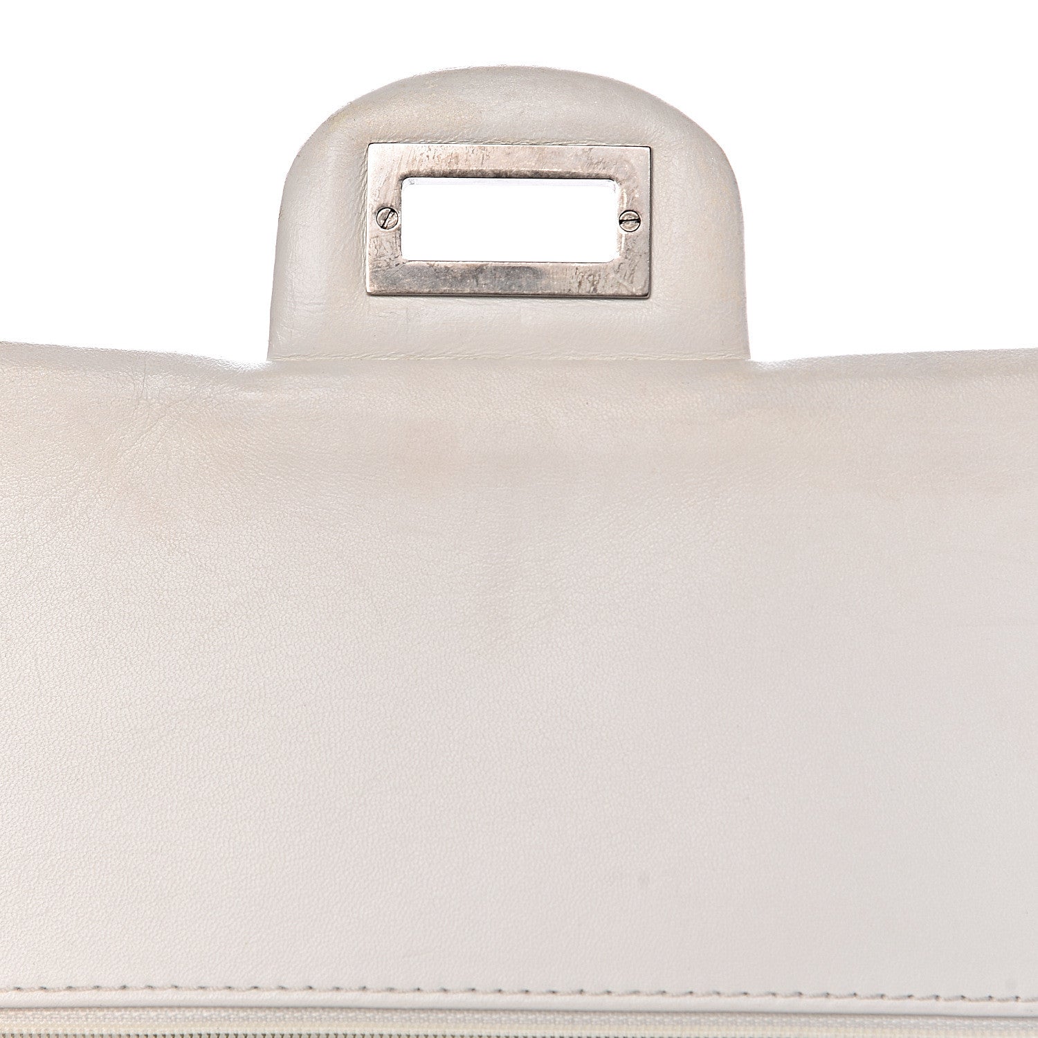 Chanel Distressed Patent Quilted 2.55 Reissue Flap 227 White 13 of 19