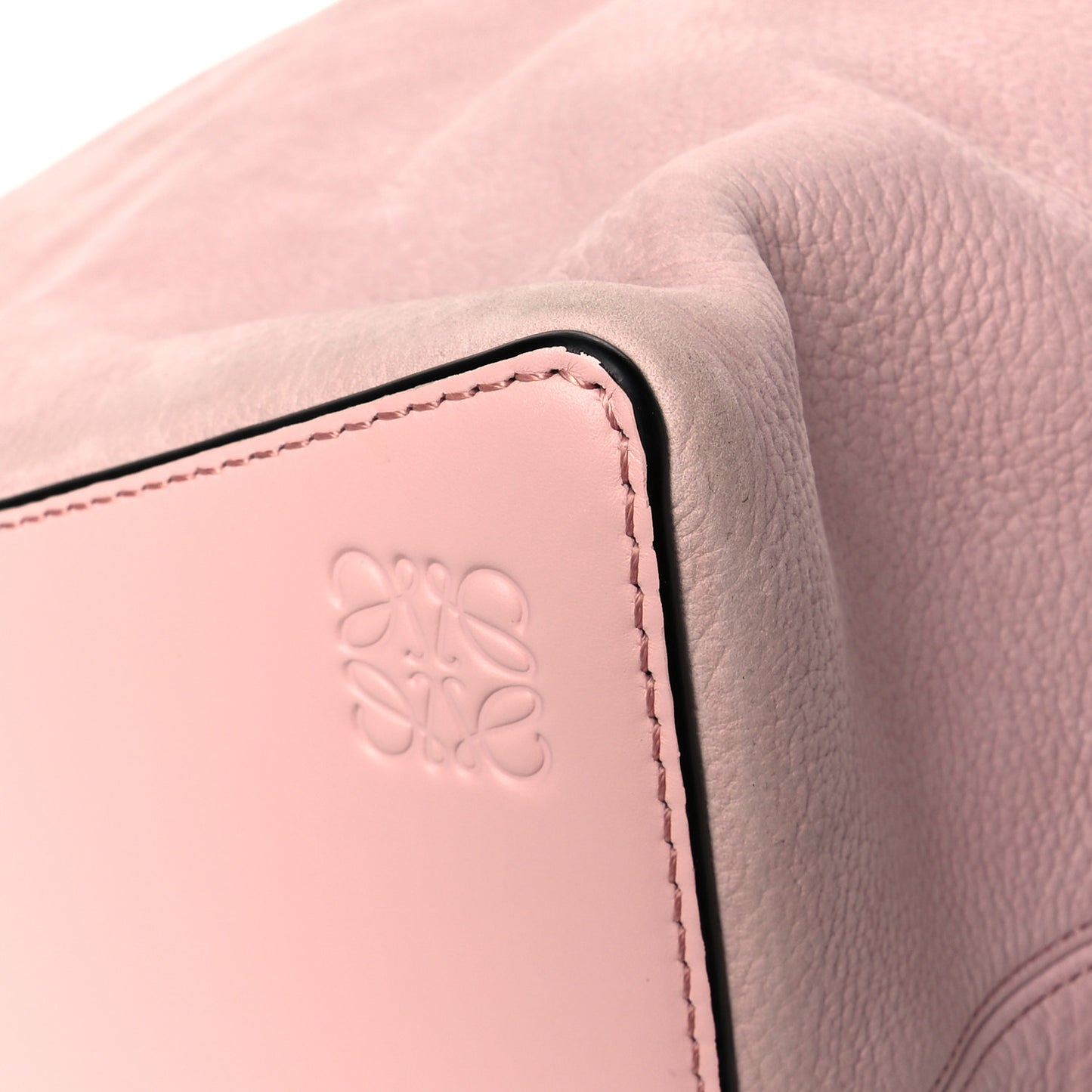 Nubuck Calfskin Berlingo Shoulder Bag Pink