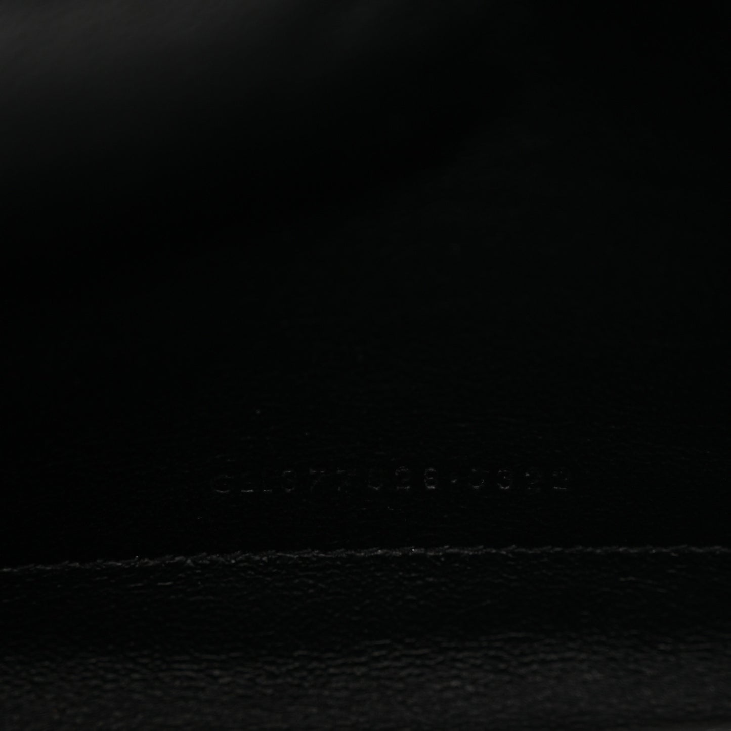 Grain De Poudre Matelasse Chevron Monogram Chain Wallet Black