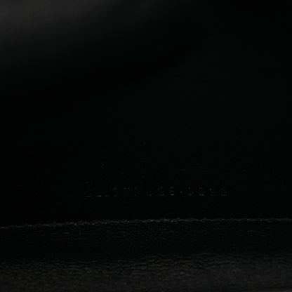 Saint Laurent Grain De Poudre Matelasse Chevron Monogram Chain Wallet Black 8 of 12
