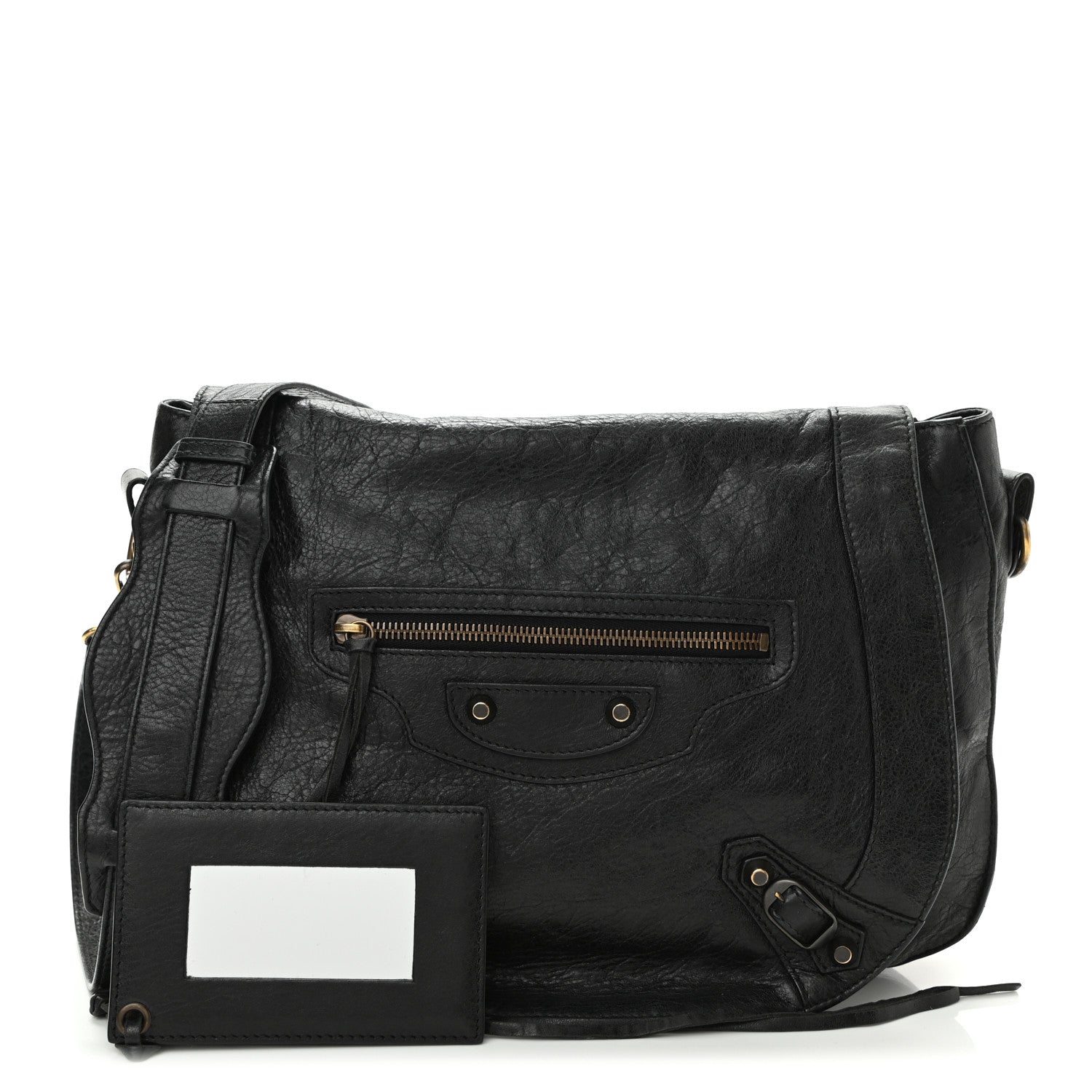 Balenciaga Agneau Classic Hardware Neo Folk Messenger Black 1 of 11