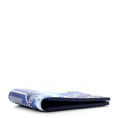 Louis Vuitton Cowhide Monogram Bandana Slender Wallet Blue 4 of 8