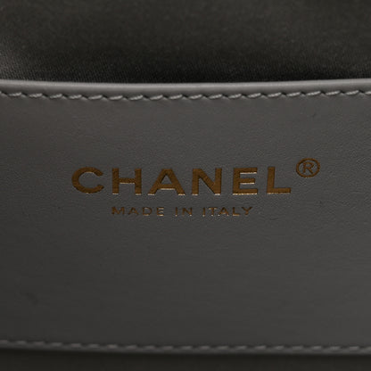 Chanel Metallic Crumpled Calfskin Quilted Small Chanel 25 Handbag Silvery 6 of 11