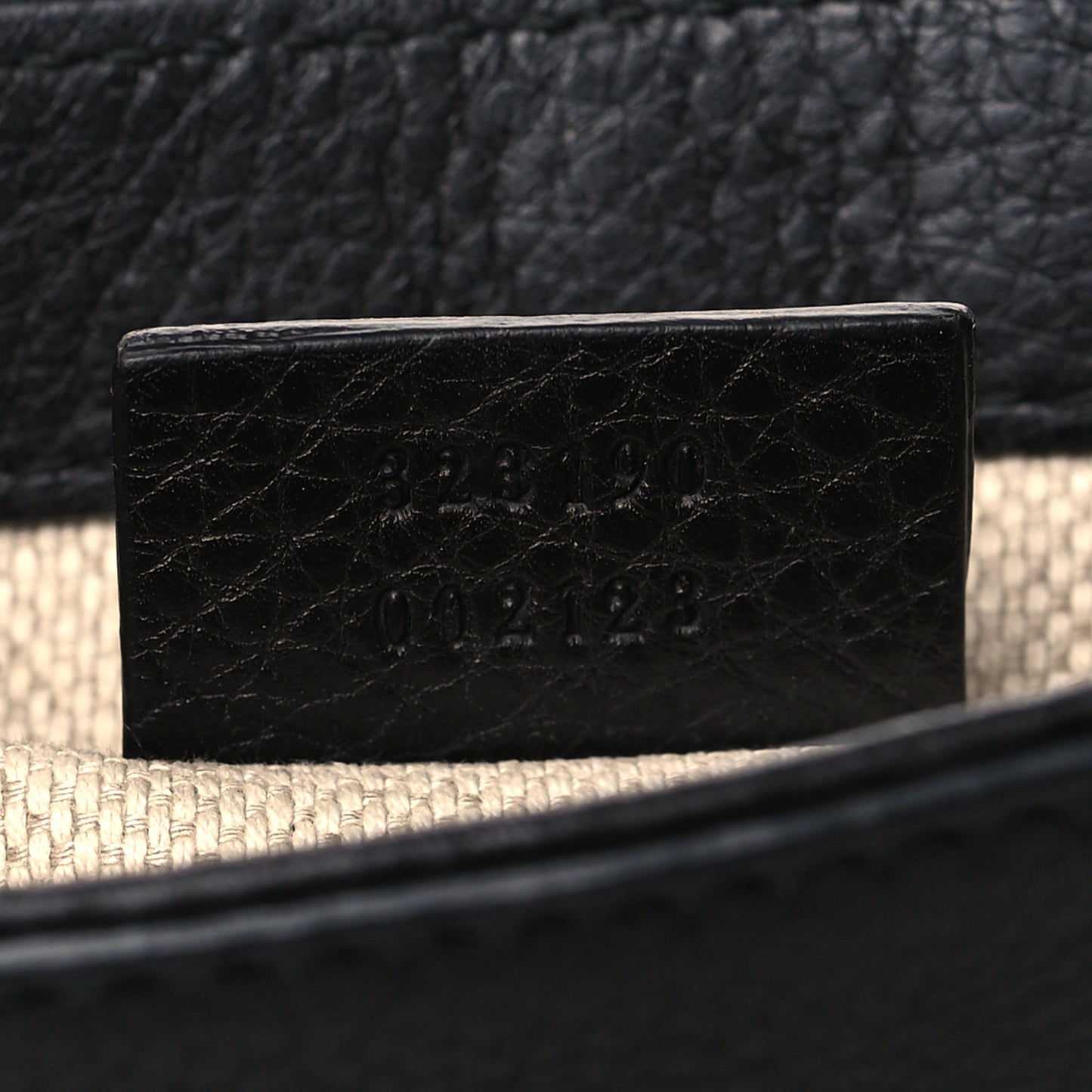 Pebbled Calfskin Small Soho Flap Crossbody Black