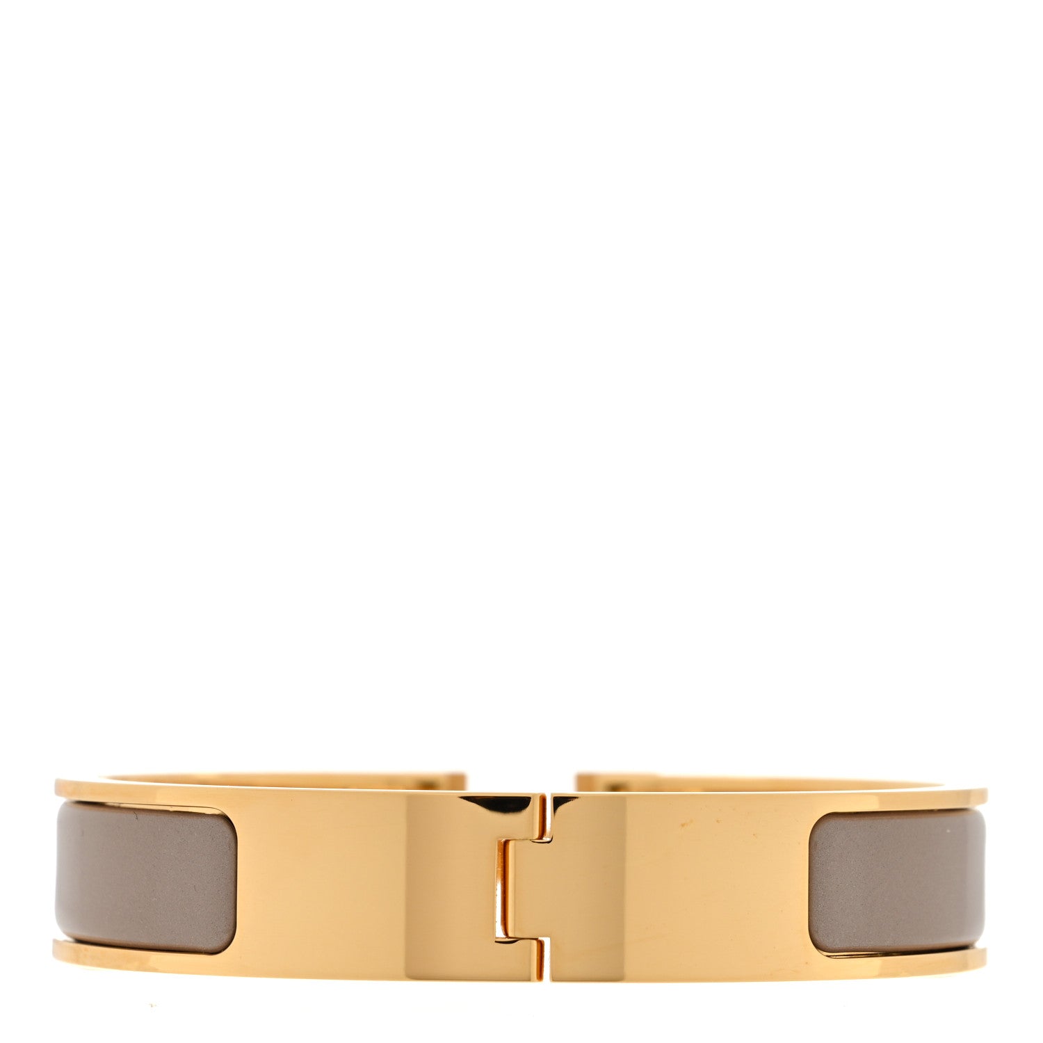 Hermes Enamel Narrow Clic Clac H Bracelet PM Marron Glace 3 of 5