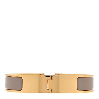 Hermes Enamel Narrow Clic Clac H Bracelet PM Marron Glace 3 of 5