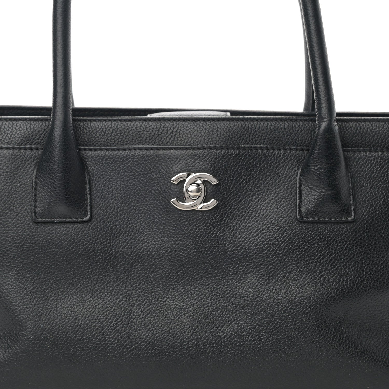 Chanel Calfskin Small Cerf Executive Shopper Tote Black 8 of 18