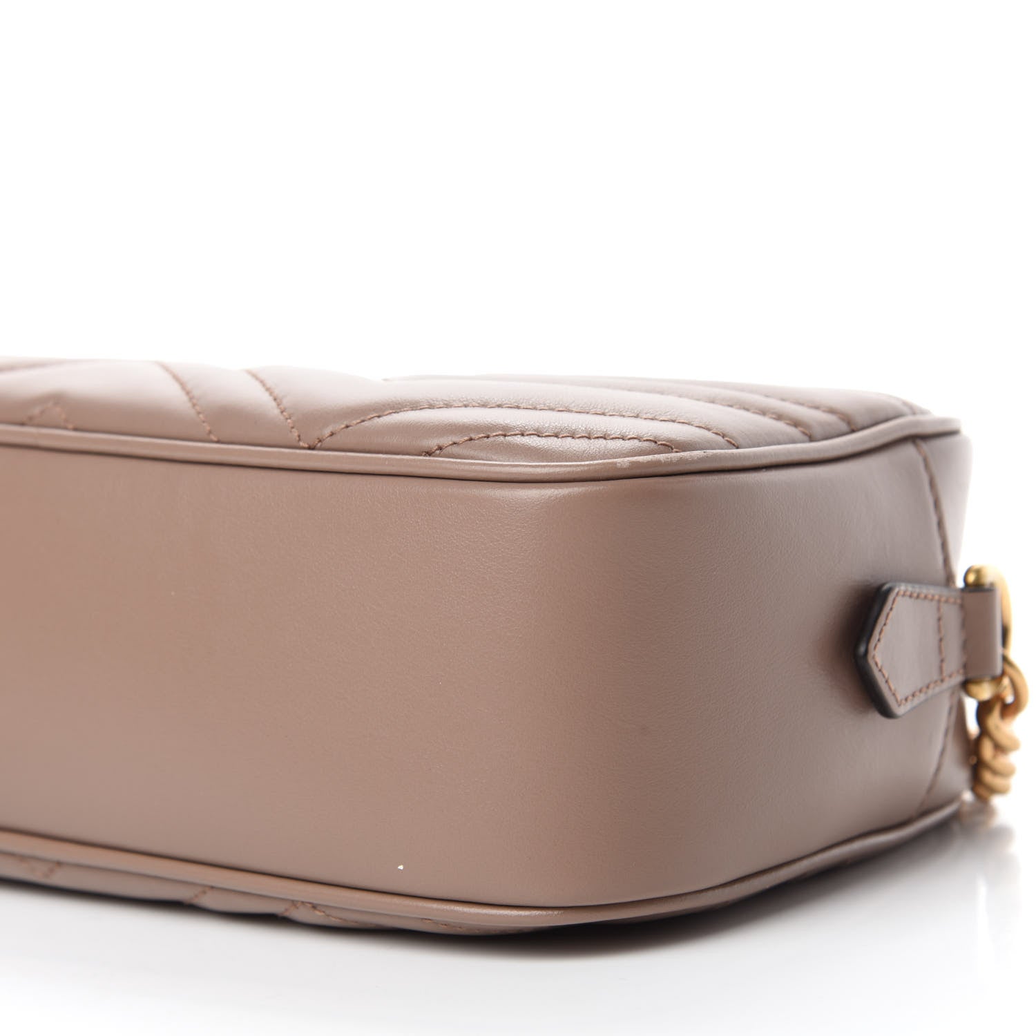 Gucci Calfskin Matelasse Small GG Marmont Chain Shoulder Bag Porcelain Rose 7 of 11