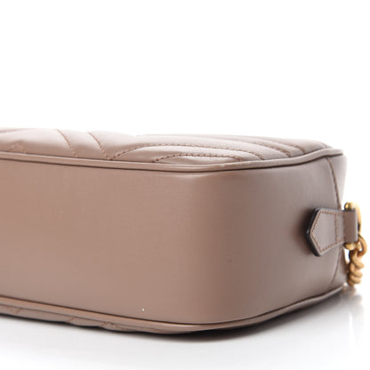 Gucci Calfskin Matelasse Small GG Marmont Chain Shoulder Bag Porcelain Rose 7 of 11