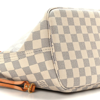 Louis Vuitton Damier Azur Neo Neverfull MM Rose Ballerine 9 of 10