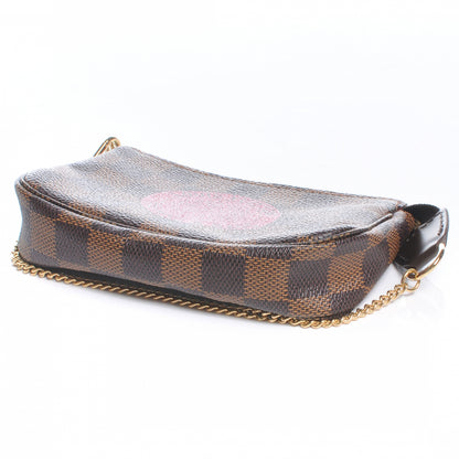 Louis Vuitton Damier Ebene Complice Trunks and Bags Mini Pochette Accessories Red 4 of 7
