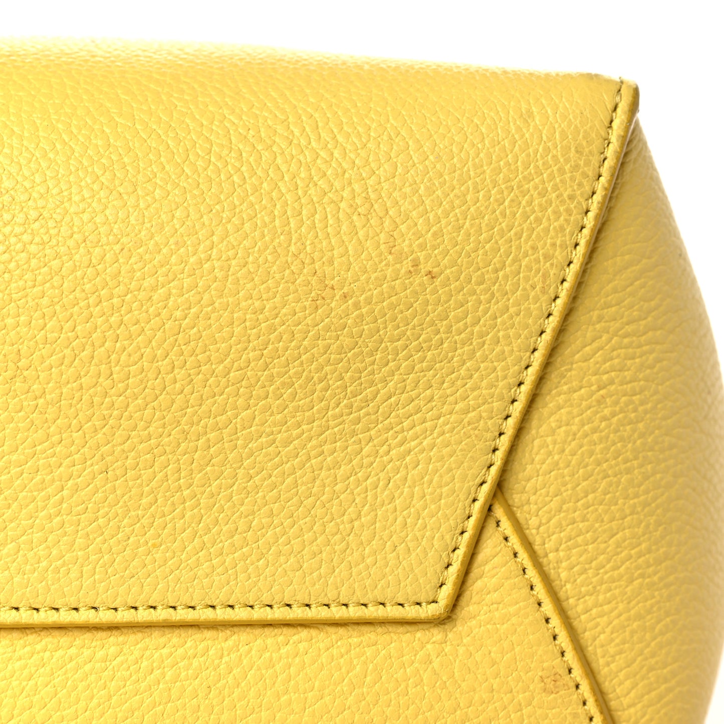Soft Grained Calfskin Small Sangle Bucket Bag Citron