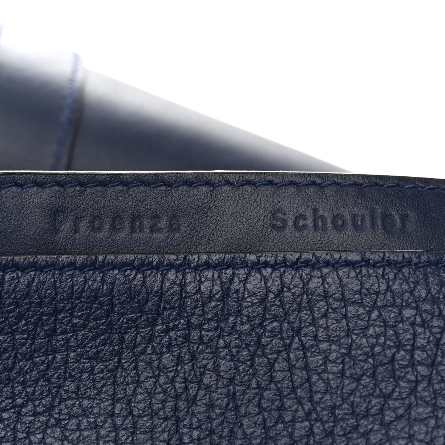 Pebbled Calfskin PS Courier Backpack New Navy