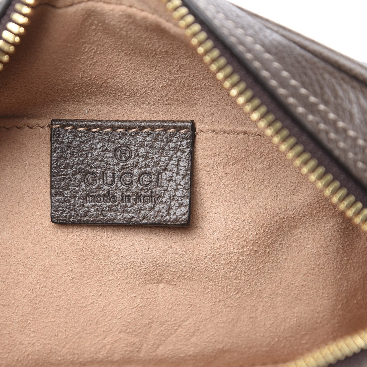 GG Supreme Monogram Web Small Ophidia Belt Bag 85 34 Dark Brown
