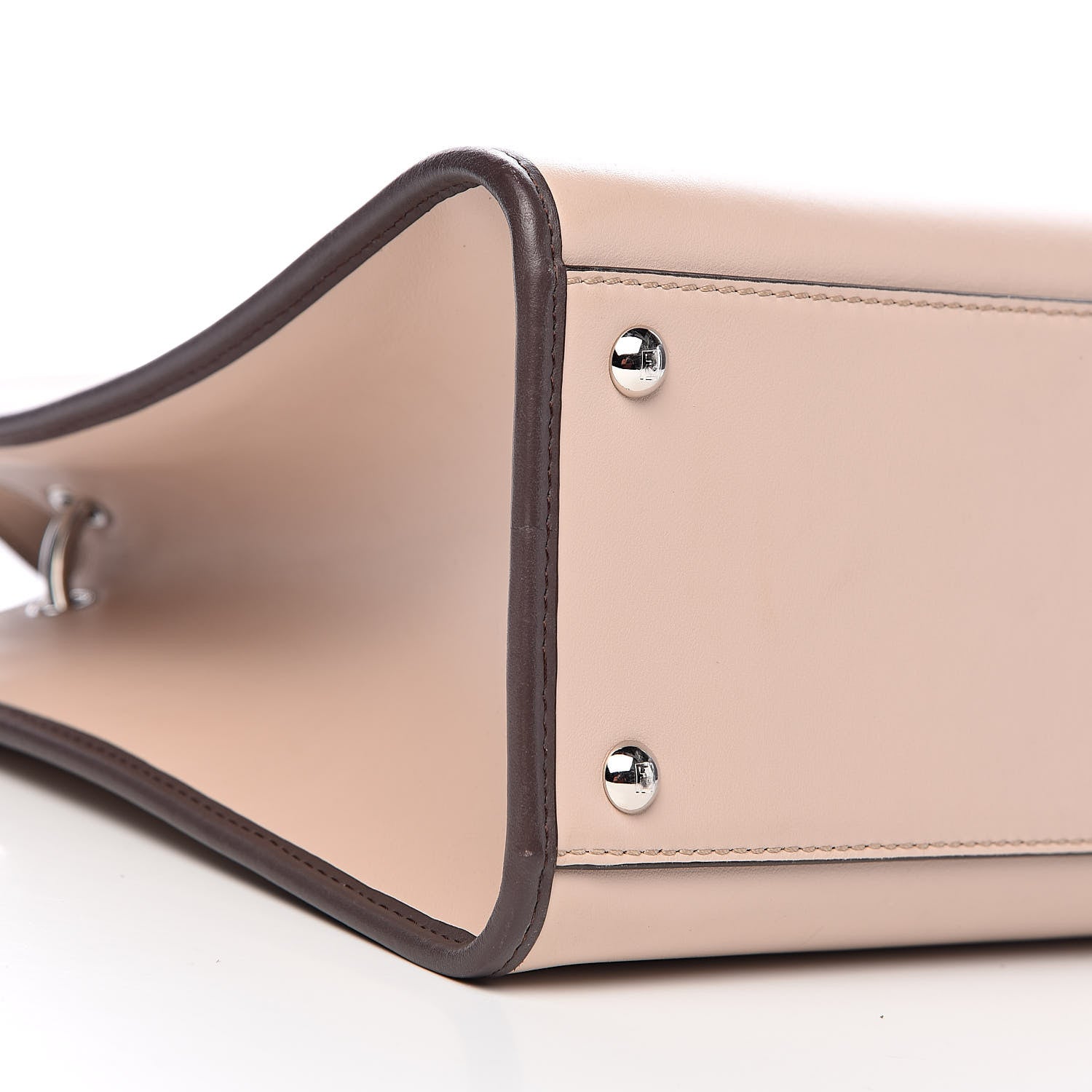 Fendi Vitello Century Opaco F is Fendi Bi-Color Regular Runaway Satchel Soap Moresco 11 of 19