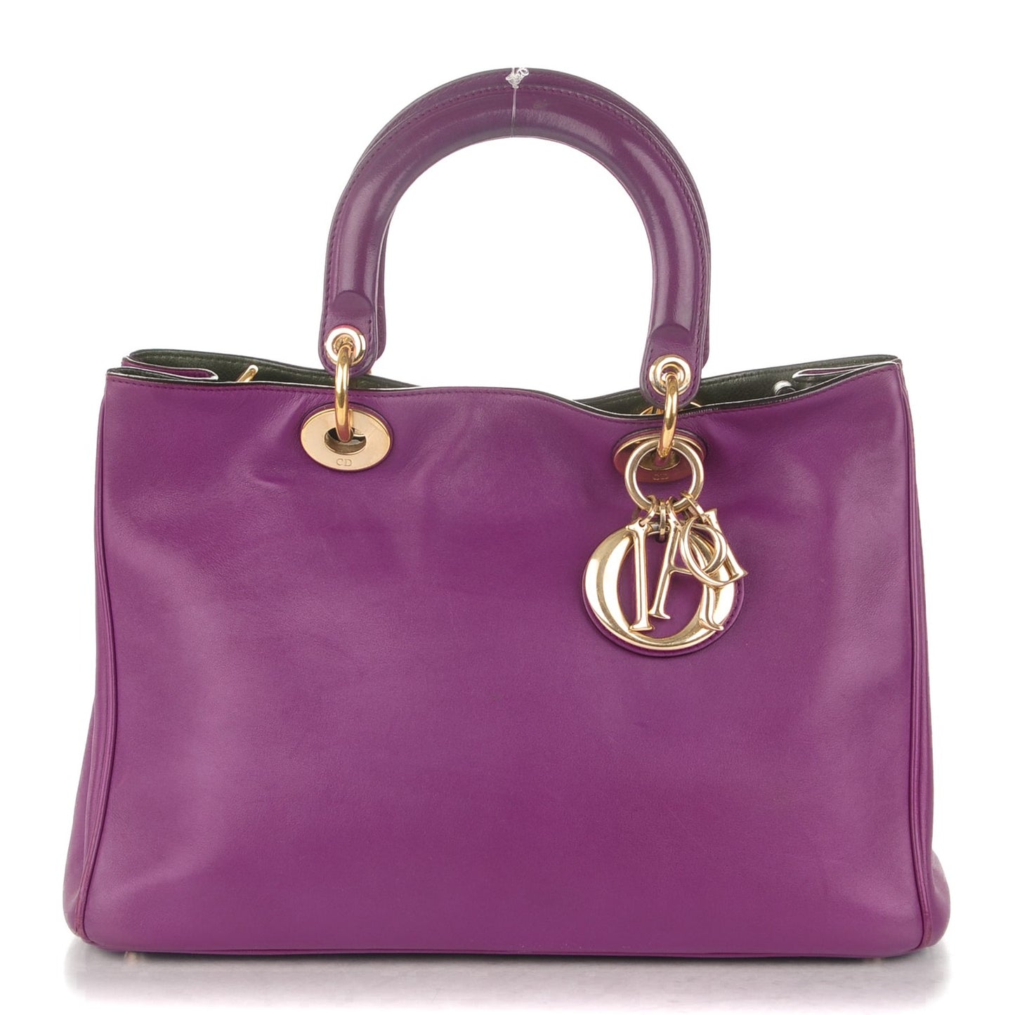 Calfskin Medium Diorissimo Tote Purple