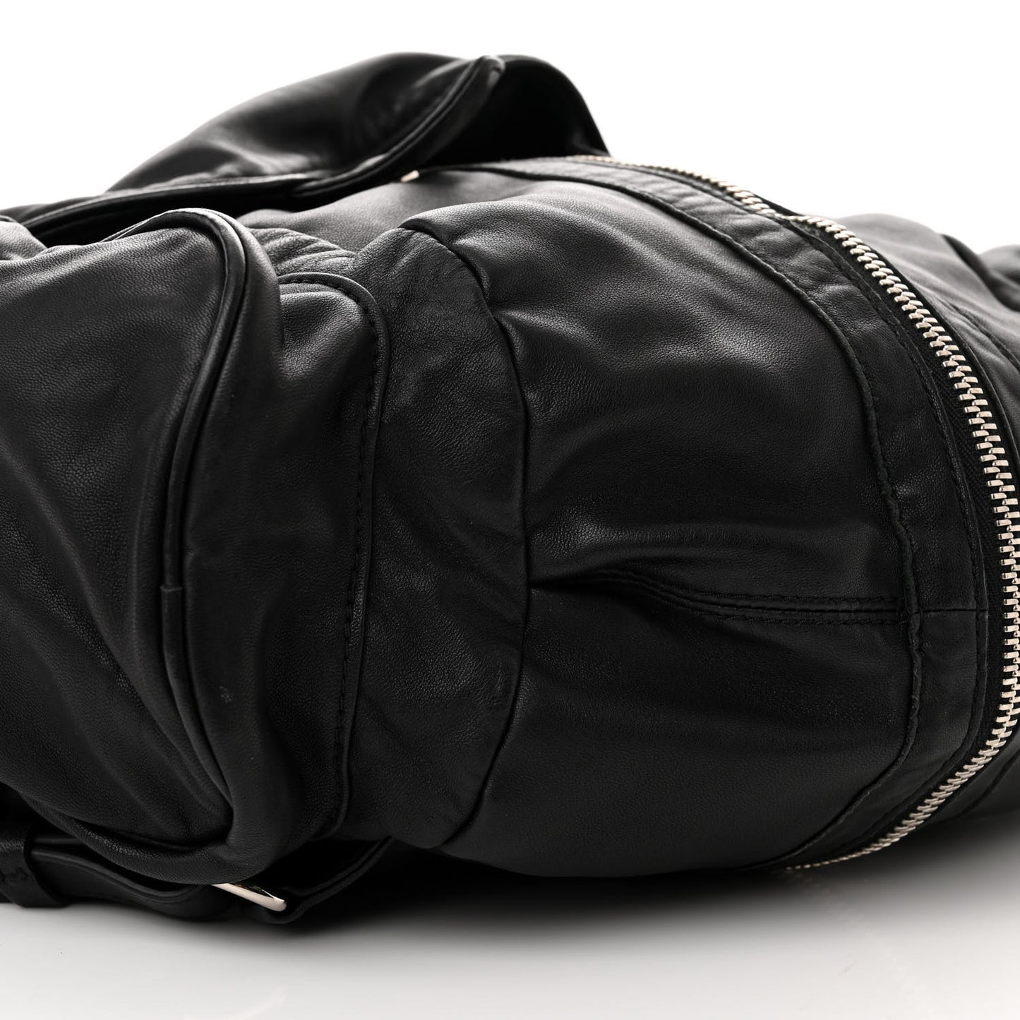 Lambskin Marti Backpack Bag Washed Black Rhodium Hardware