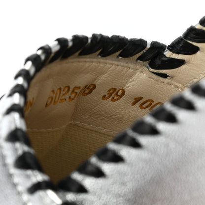 Gucci Metallic Nappa GG Marmont Espadrilles 39 Silver 8 of 10