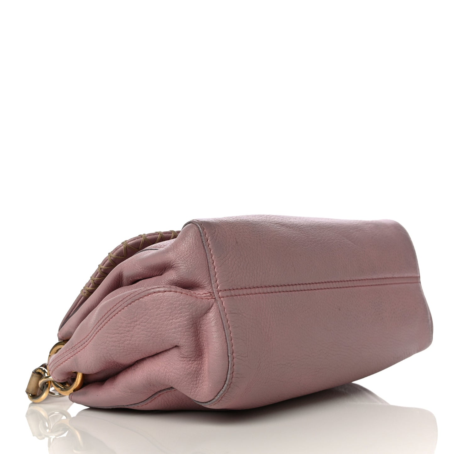 Grained Calfskin Shoulder Bag Pink