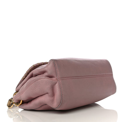 MCM Grained Calfskin Shoulder Bag Pink 3 of 27