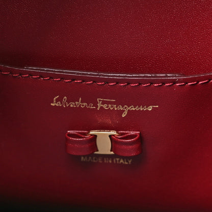 Salvatore Ferragamo Calfskin Bow Bucket Bag Red 6 of 9