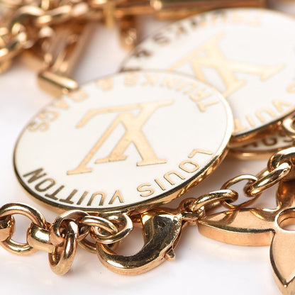 Louis Vuitton Trunks and Bags Breloques Bracelet Gold White 6 of 6