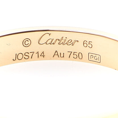 Cartier 18K Yellow Gold 3.5mm LOVE Wedding Band Ring 65 11 4 of 5
