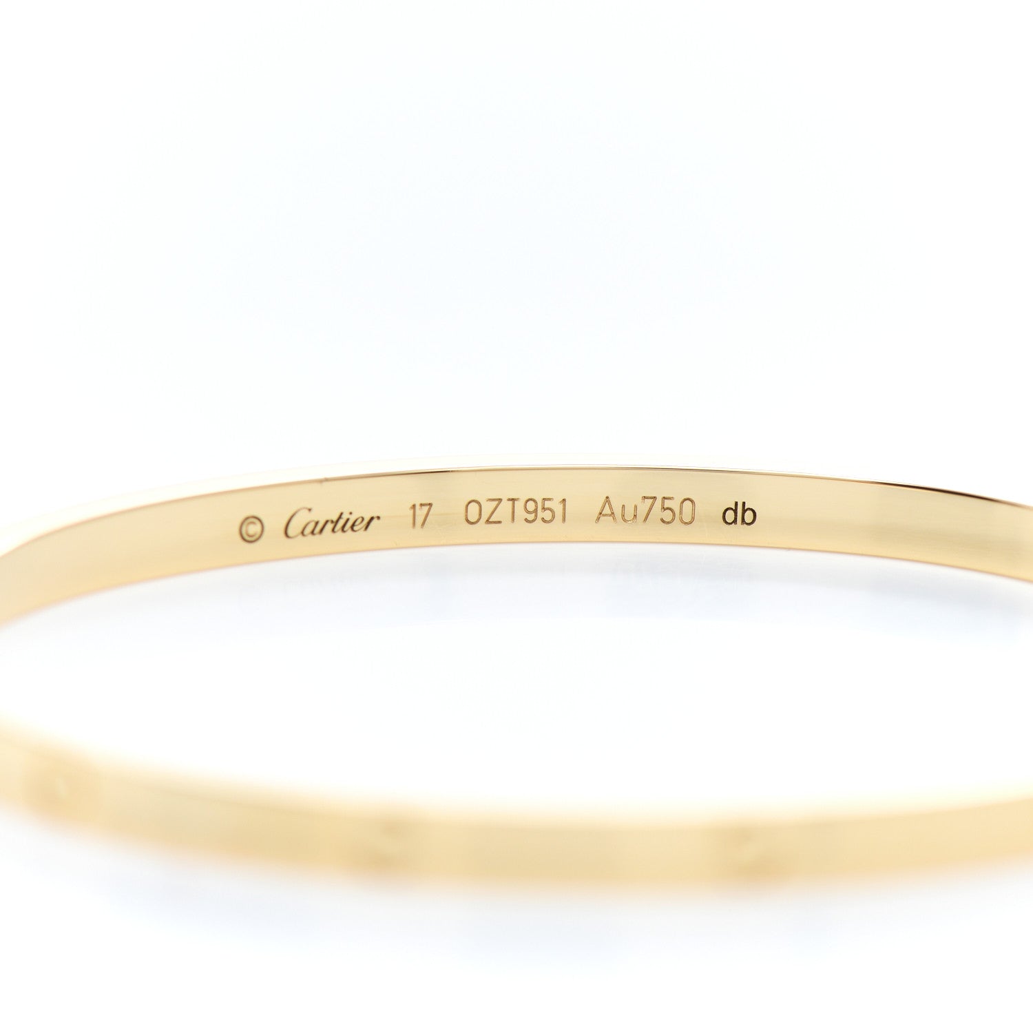 Cartier 18K Yellow Gold Small LOVE Bracelet 17 4 of 5