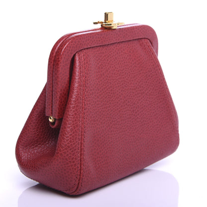Chanel Caviar CC Coin Purse Red 3 of 8