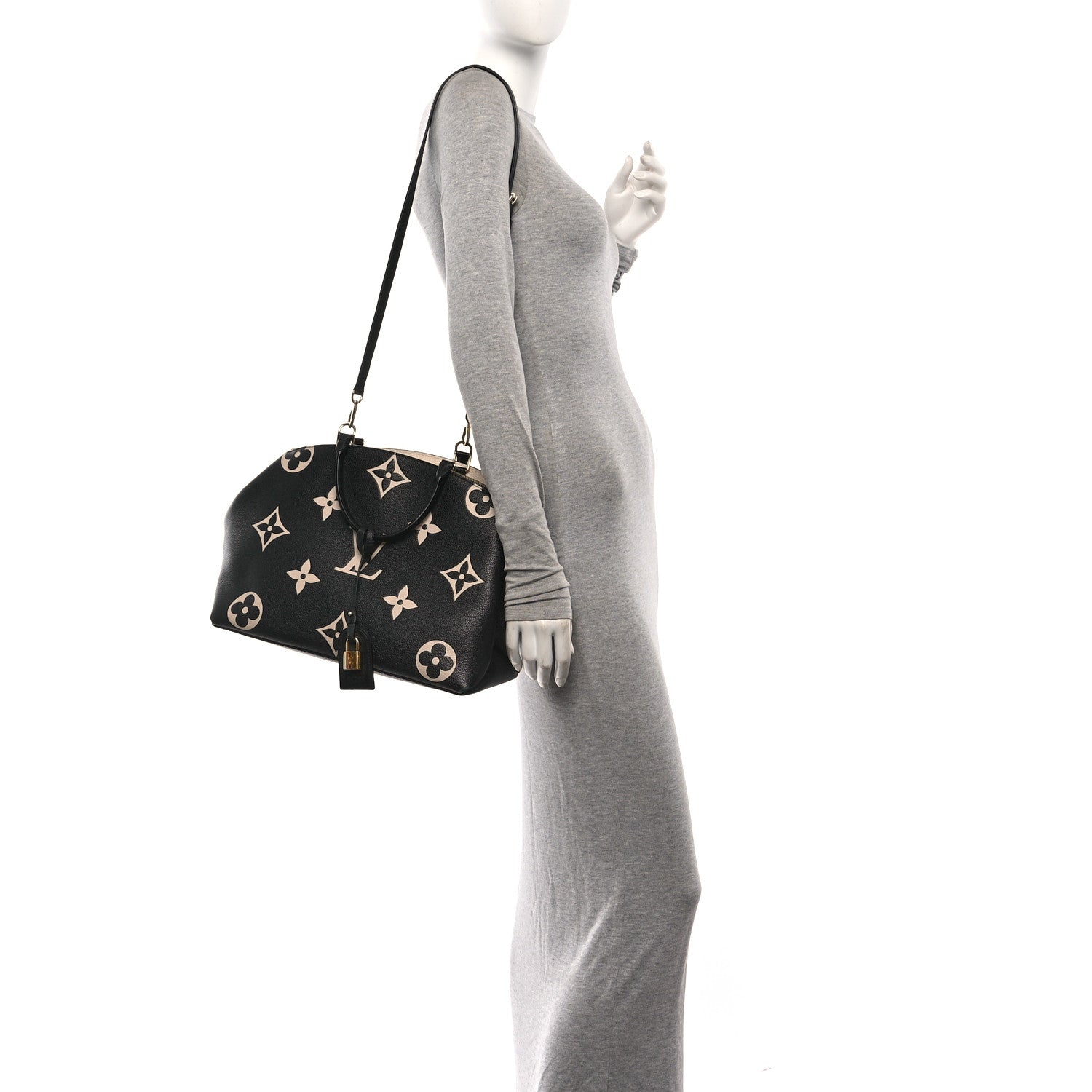 Louis Vuitton Empreinte Monogram Giant Grand Palais Black Beige 3 of 9